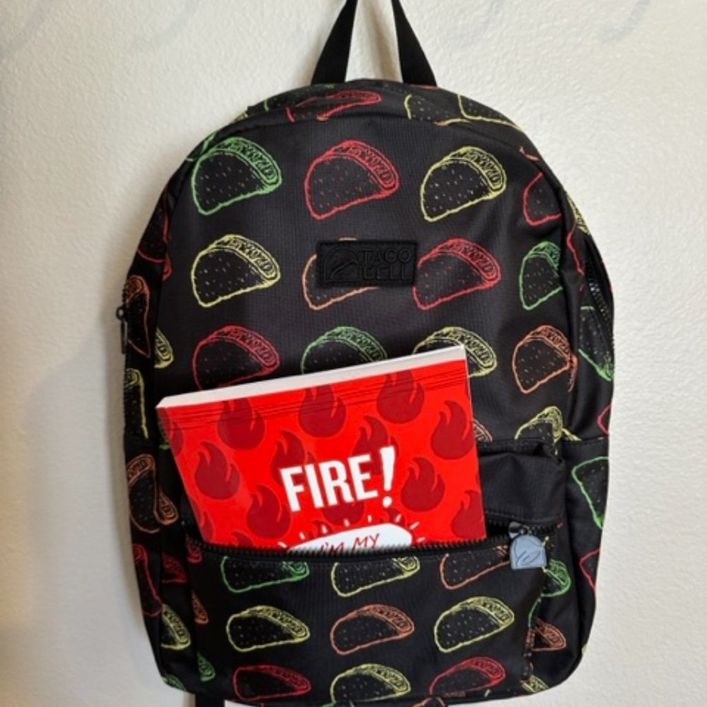 Taco Bell backpack & notebook/ NWOT